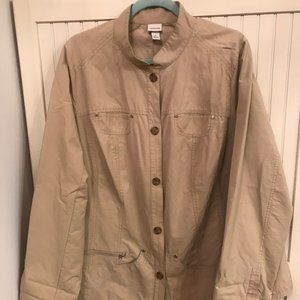 Light weight Venezia tan Jacket Sz 22